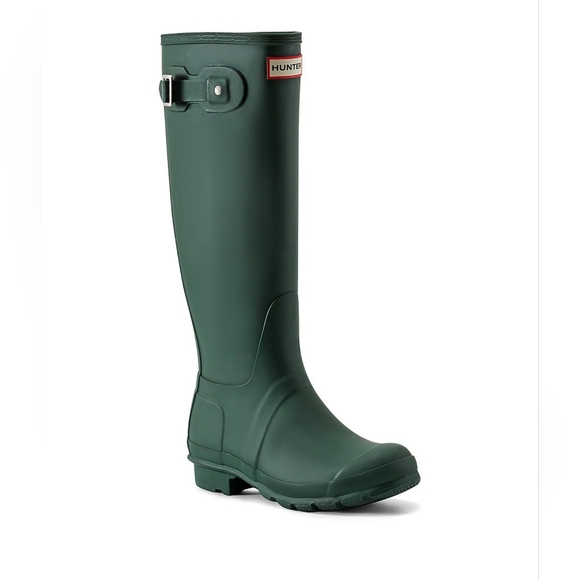 Hunter Shoes - Hunter Women's Original Tall Hunter Pull On Green Rain Boots Size 7